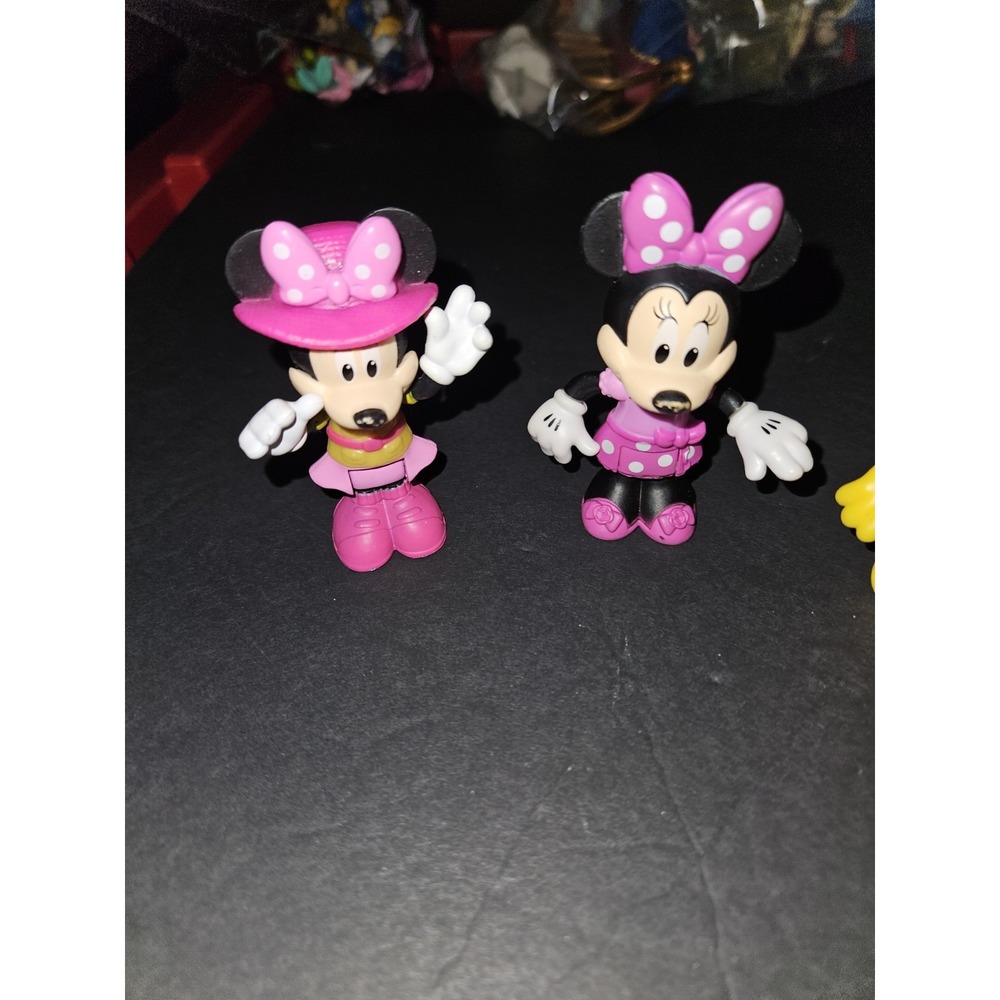 Lot Of 3 Disney Mickey And Minnie Figures Pvc Stand And Sit - Picture 3 of 5